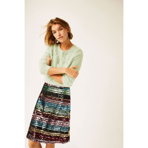 Anthropologie Dresses & Skirts - 🌷HP🌷Anthropologie • NWT Sequined Soiree Skirt